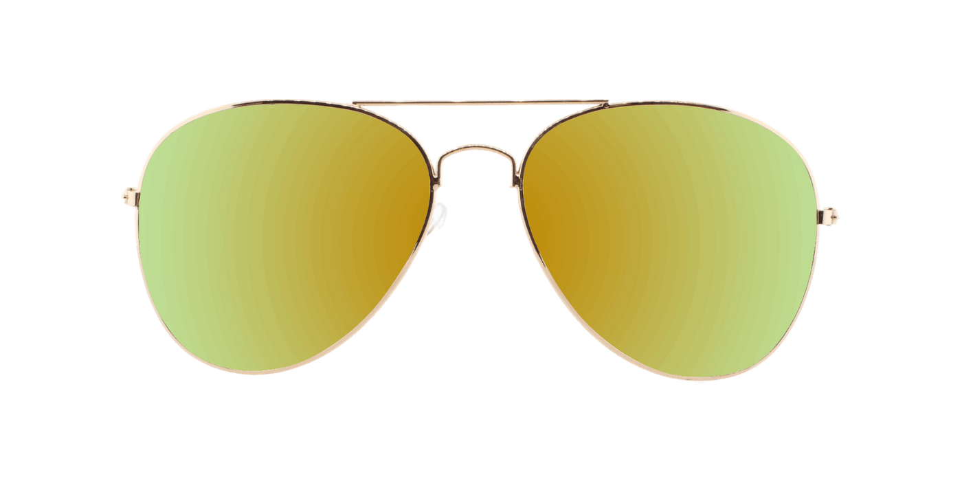 Sunset -  Polarized Classic Aviator Gold (Red Mirror)