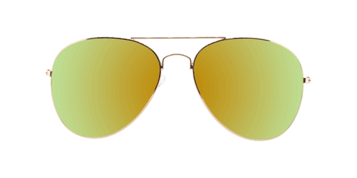 Sunset -  Polarized Classic Aviator Gold (Red Mirror)