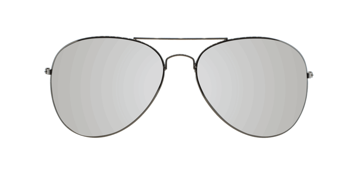 Sunset -  Polarized Classic Aviator Gunmetal (Silver Mirror)