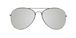 Sunset -  Polarized Classic Aviator Gunmetal (Silver Mirror)