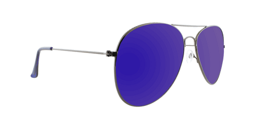 Sunset -  Polarized Classic Aviator Gunmetal (Blue Mirror)