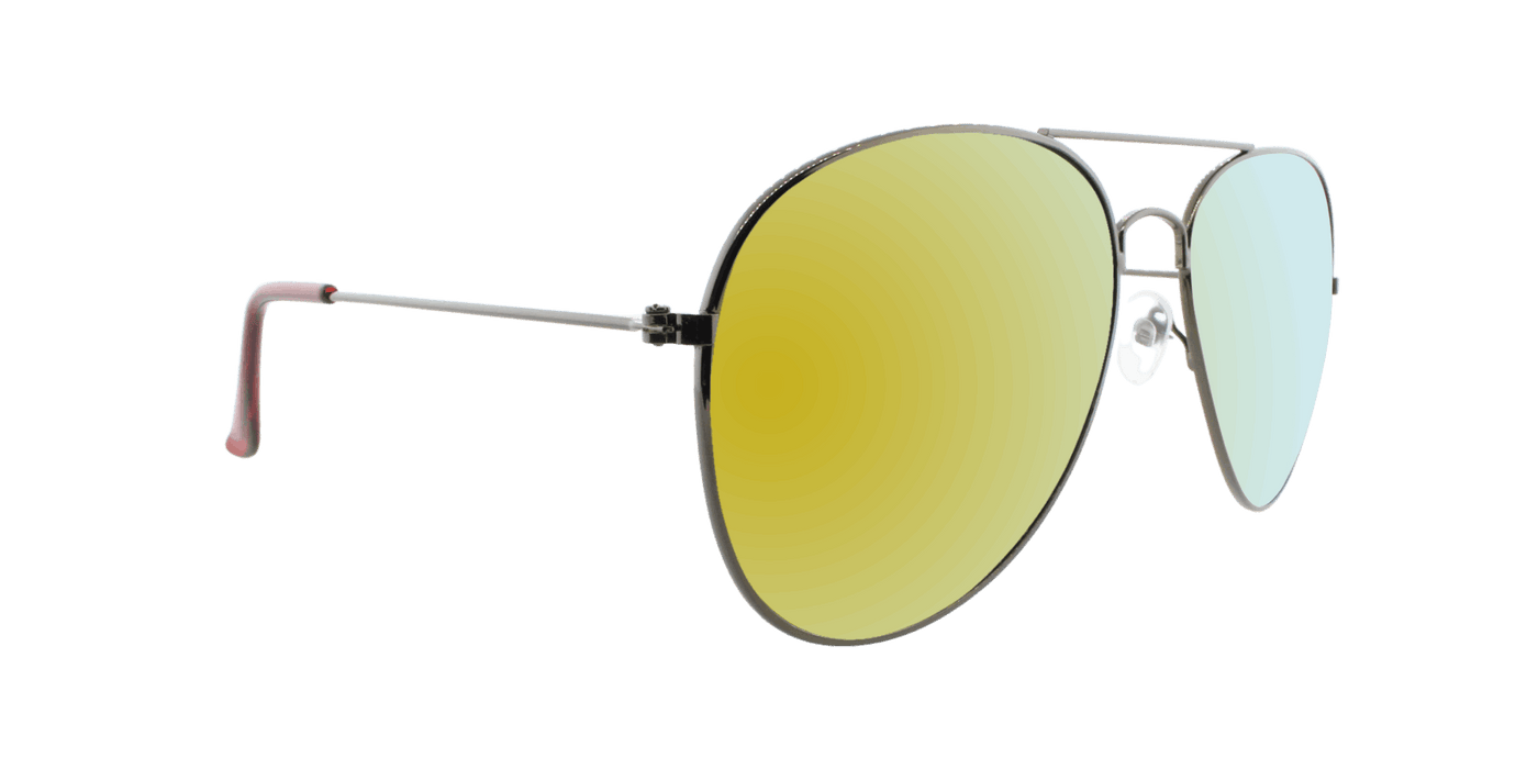Sunset -  Polarized Classic Aviator Gunmetal (Red Mirror)