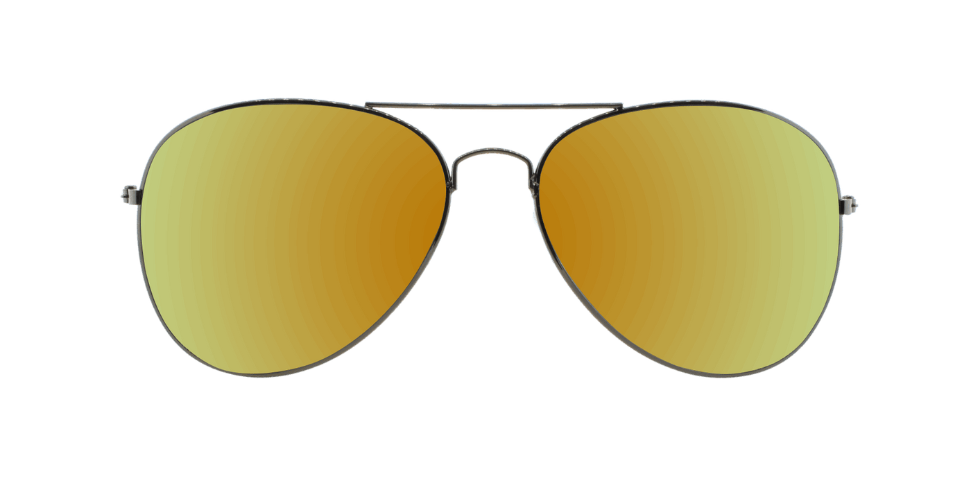Sunset -  Polarized Classic Aviator Gunmetal (Red Mirror)