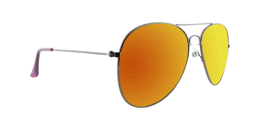 Sunset -  Polarized Classic Aviator Gunmetal (Purple Mirror)