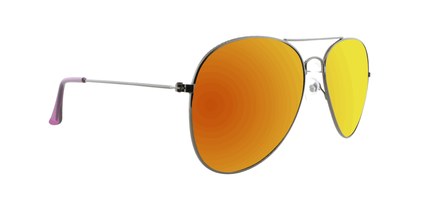 Sunset - Classic Aviator Gunmetal (Purple Mirror)