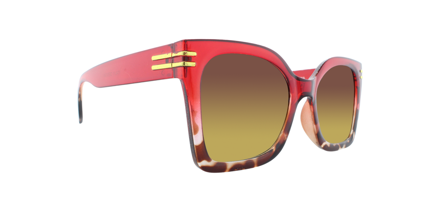 Mandy - Polarized Demi Fashion Dark Red (Amber)