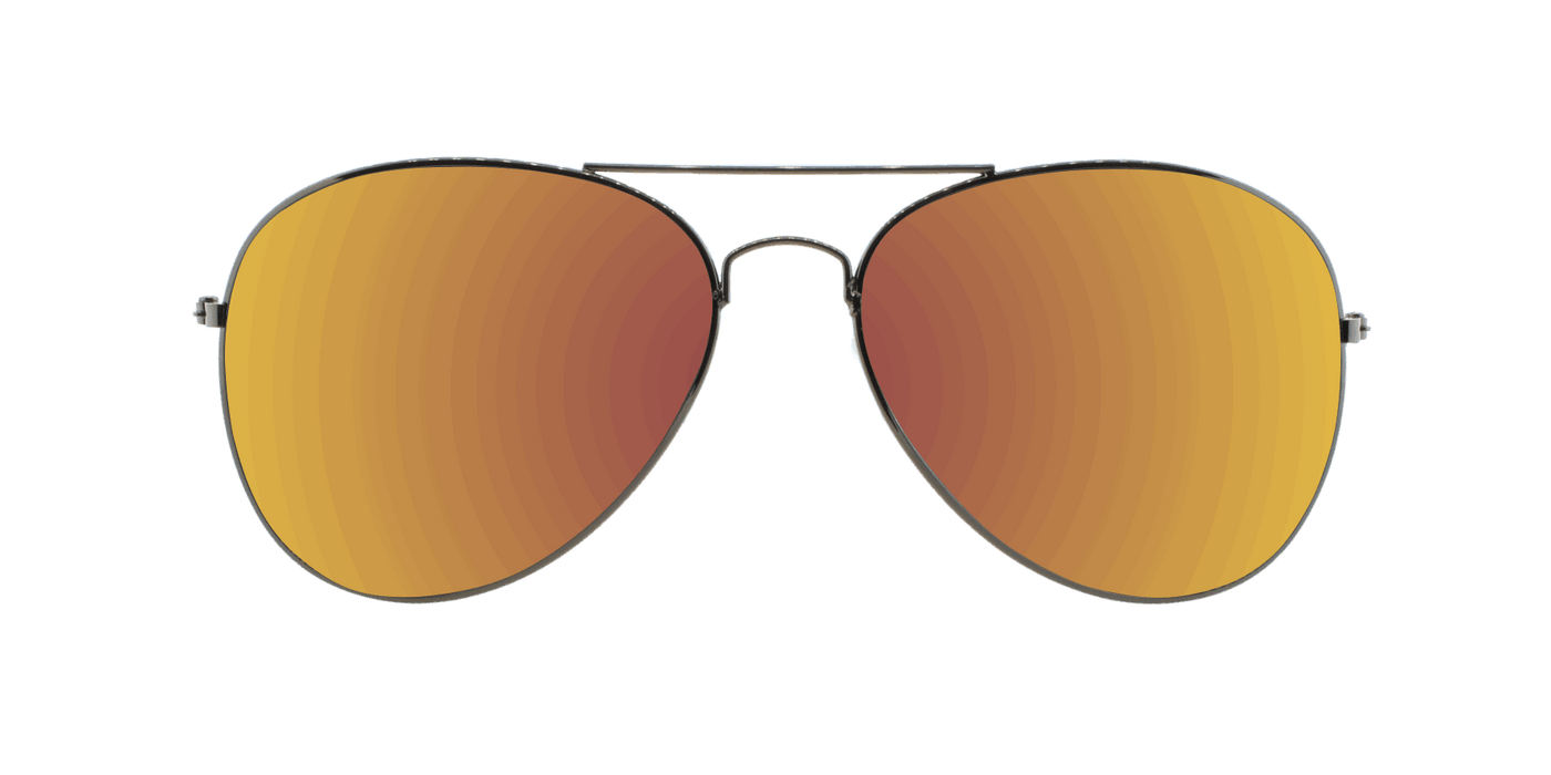 Sunset -  Polarized Classic Aviator Gunmetal (Purple Mirror)