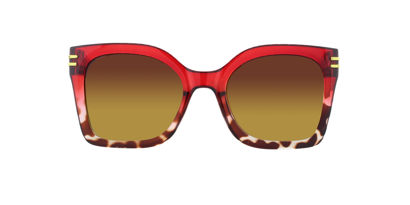 Mandy - Polarized Demi Fashion Dark Red (Amber)