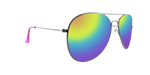 Sunset -  Polarized Classic Aviator Gunmetal (Rainbow Mirror)