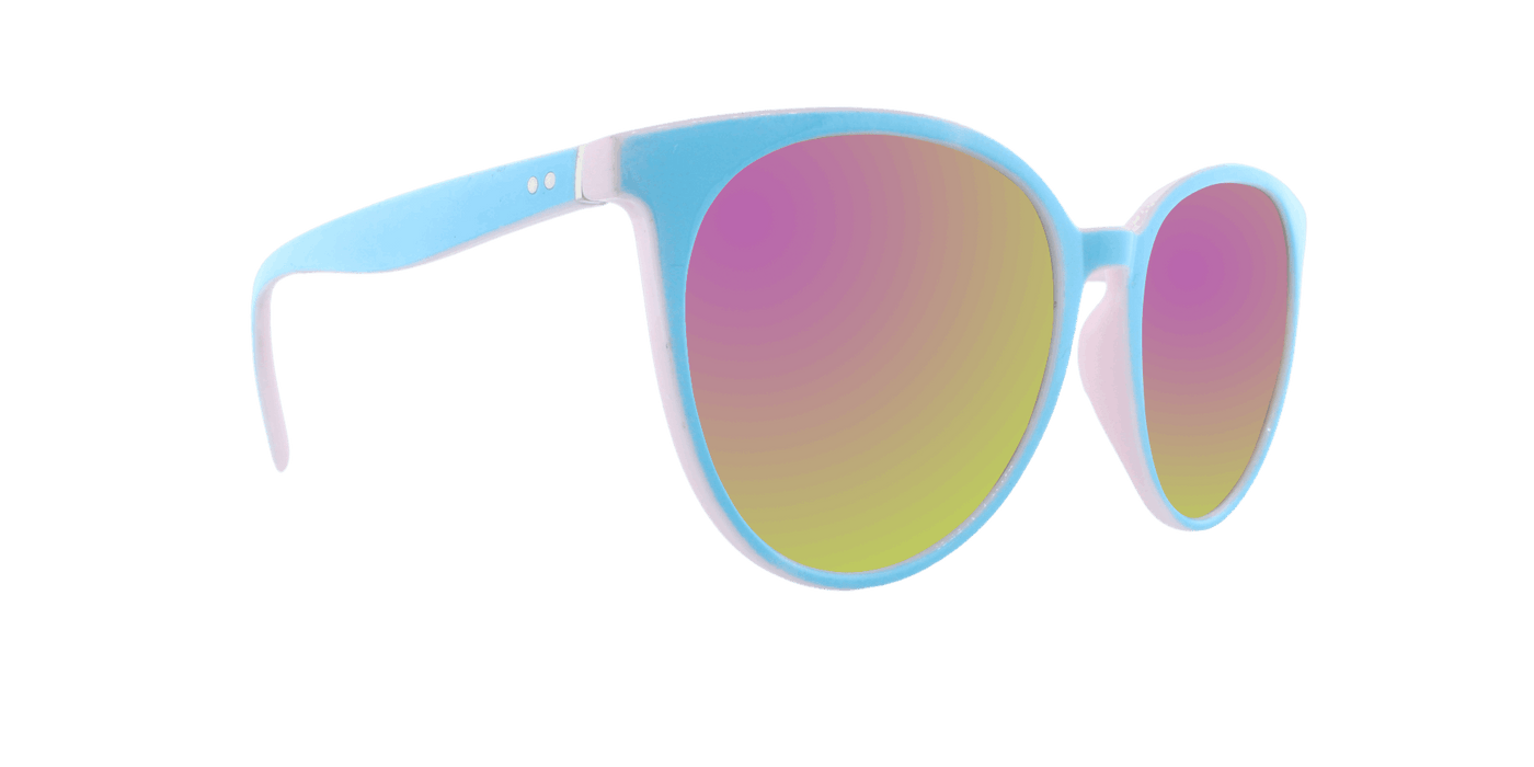 Paige - Classic Fashion Light Blue and Pink (Pink Mirror)