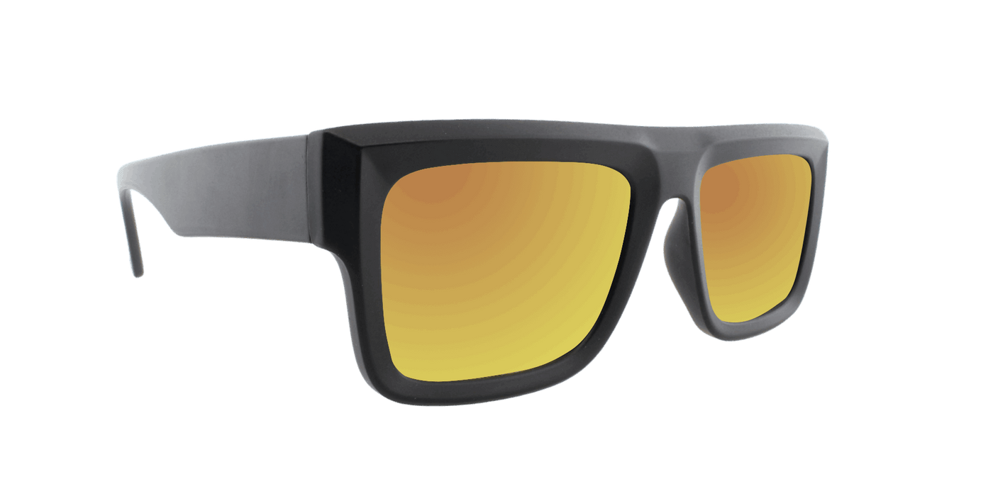 Echo - Polarized Modified Retro Black (Red Mirror)