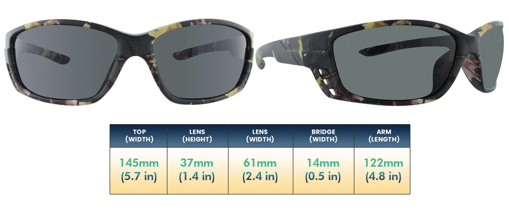 Archer - Polarized Camouflage Sports Wrap