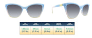 Cleopatra - Polarized Geometric Fashion Blue Marble (Smoked)