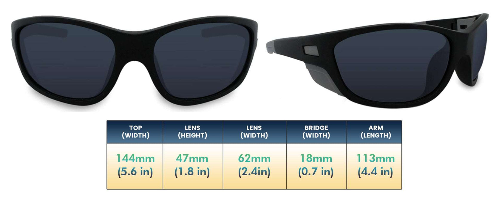 Colossus - Polarized Side-Profile Wrap