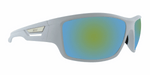 Medal - Polarized Sports Wrap White (Gold Mirror)