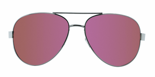 Solace - Polarized Fashion Aviator Black (Pink Mirror)