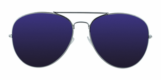 Aerobat - Polarized Classic Aviator Silver (Blue Mirror)