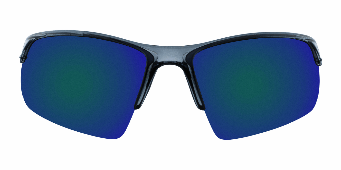 No-Hitter - Polarized Sports Blade Charcoal Translucent (Blue Mirror)