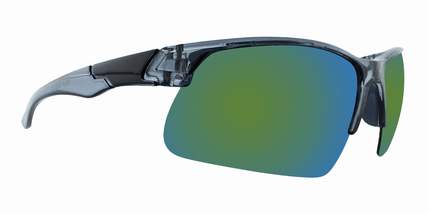 No-Hitter - Polarized Sports Blade Charcoal Translucent (Gold Mirror)