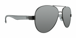 Solace - Polarized Fashion Aviator Charcoal Matte Finish (Silver Mirror)