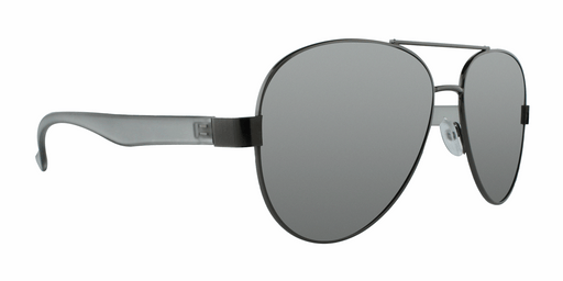 Solace - Polarized Fashion Aviator Charcoal Matte Finish (Silver Mirror)