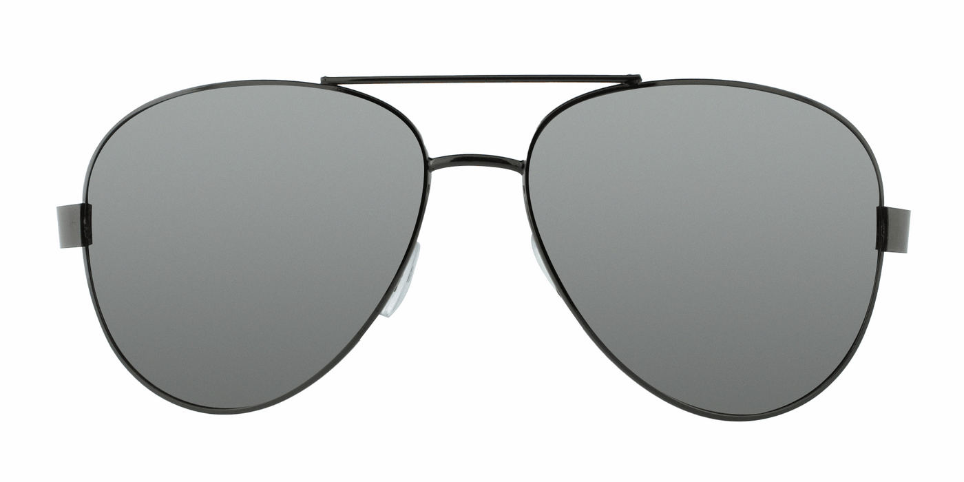 Solace - Polarized Fashion Aviator Charcoal Matte Finish (Silver Mirror)