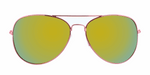 Sunset | PETITE - Classic Aviator Hot Pink (Sunburst Mirror)