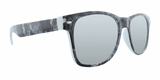 Ripple - Retro Print Charcoal Marble (Silver Mirror)
