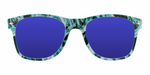 Ripple - Retro Print Green Marble (Blue Mirror)