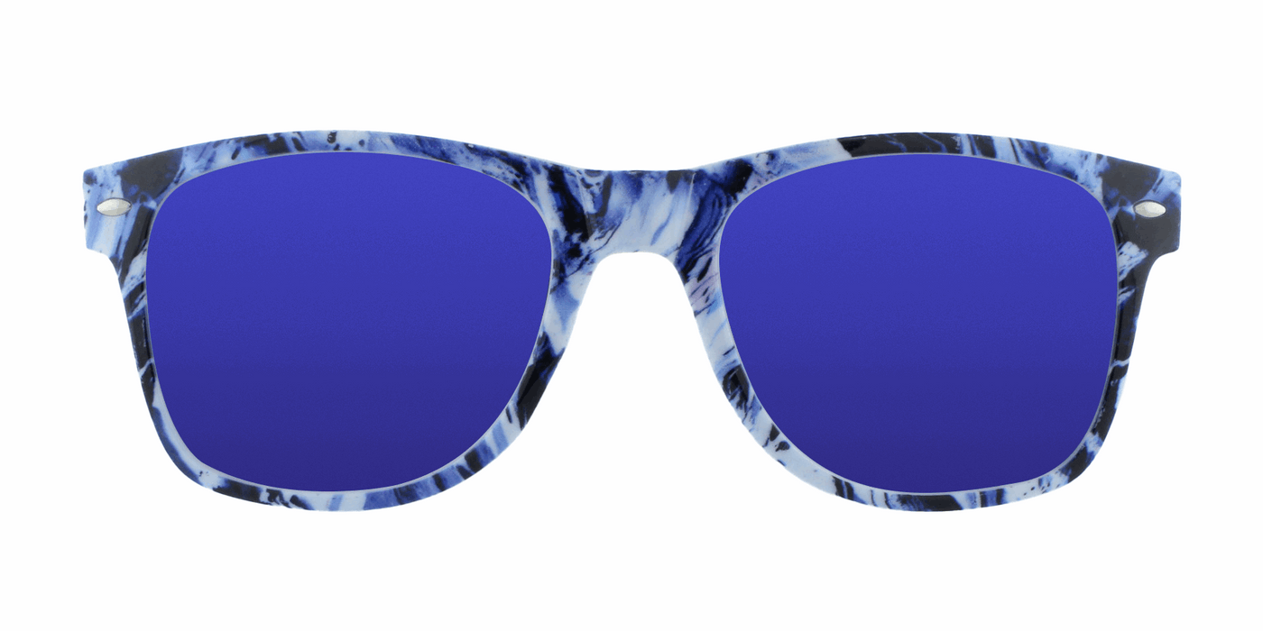 Ripple - Retro Print Blue Marble (Blue Mirror)