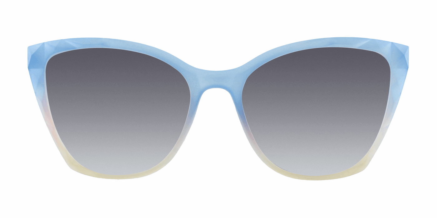 Cleopatra - Polarized Geometric Fashion Blue & Pink (Smoked)