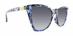 Cleopatra - Polarized Geometric Fashion Blue Marble (Smoked)