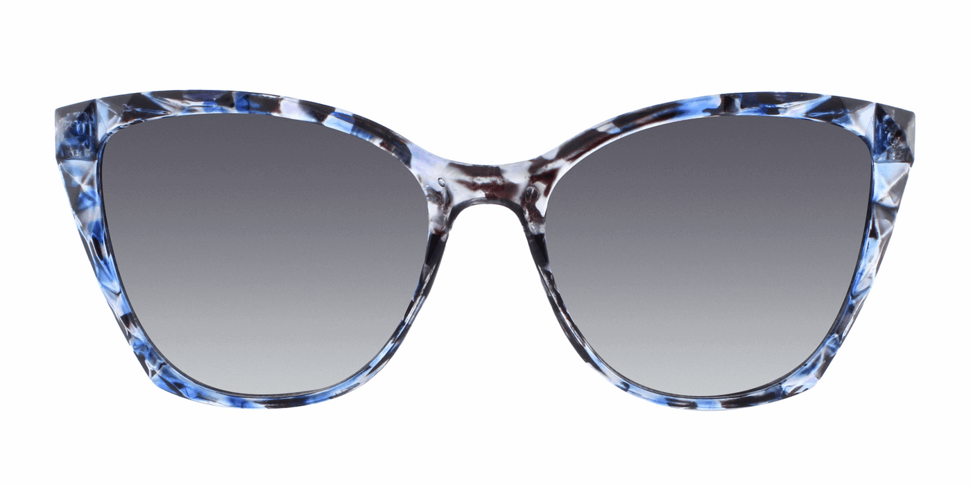 Cleopatra - Polarized Geometric Fashion Blue Marble (Smoked)