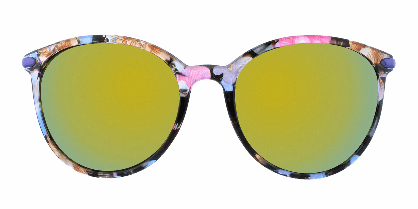 Iris - Classic Fashion Floral & Purple Marble (Purple Mirror)