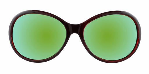 Haylea - Polished Fashion with Metal Accents (Crimson/Gold Mirror)