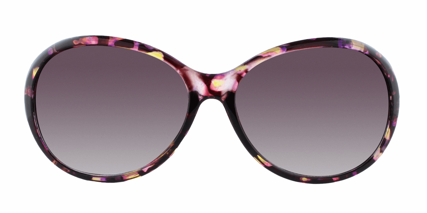 Haylea - Polished Fashion with Metal Accents Pink Floral (Smoked)