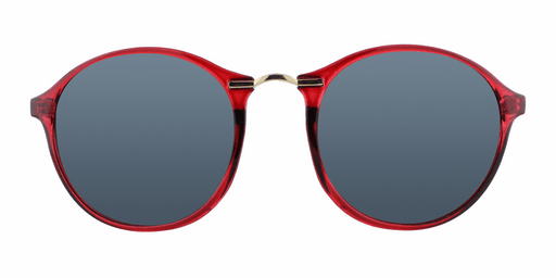Jackie - Polarized Lightweight Fashion with Crimson Translucent Frame (Smoked)