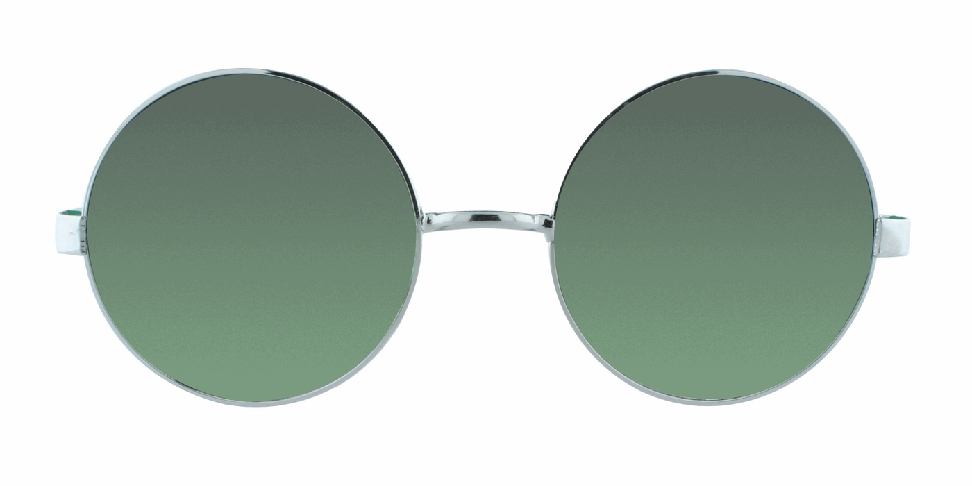 Dusk - Round Fashion Aviator Mint & Silver (Emerald)