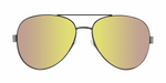 Solace - Polarized Fashion Aviator Purple Matte Finish (Purple Mirror)