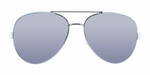 Solace - Polarized Fashion Aviator Blue Matte Finish (Blue Mirror)