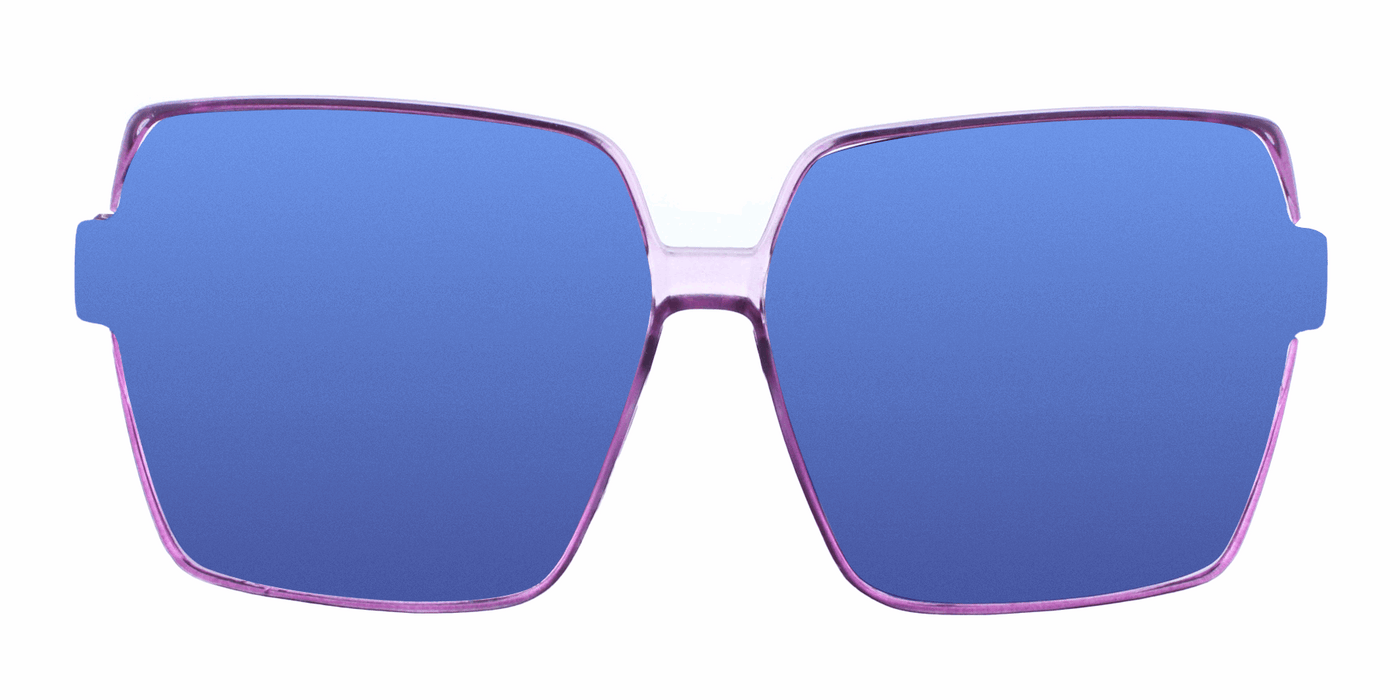 Stella - Oversized Fashion Purple (Ice Blue Mirror)