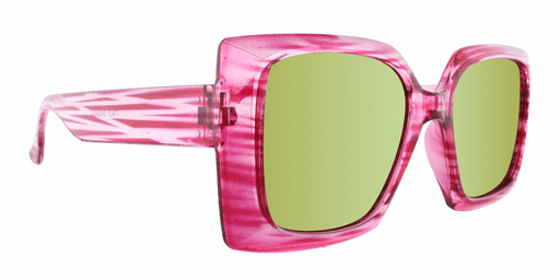 Odessa - Polarized Oversized Fashion Pink Striped (Smoked)