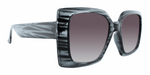 Odessa - Oversized Fashion Black Striped (Smoked)