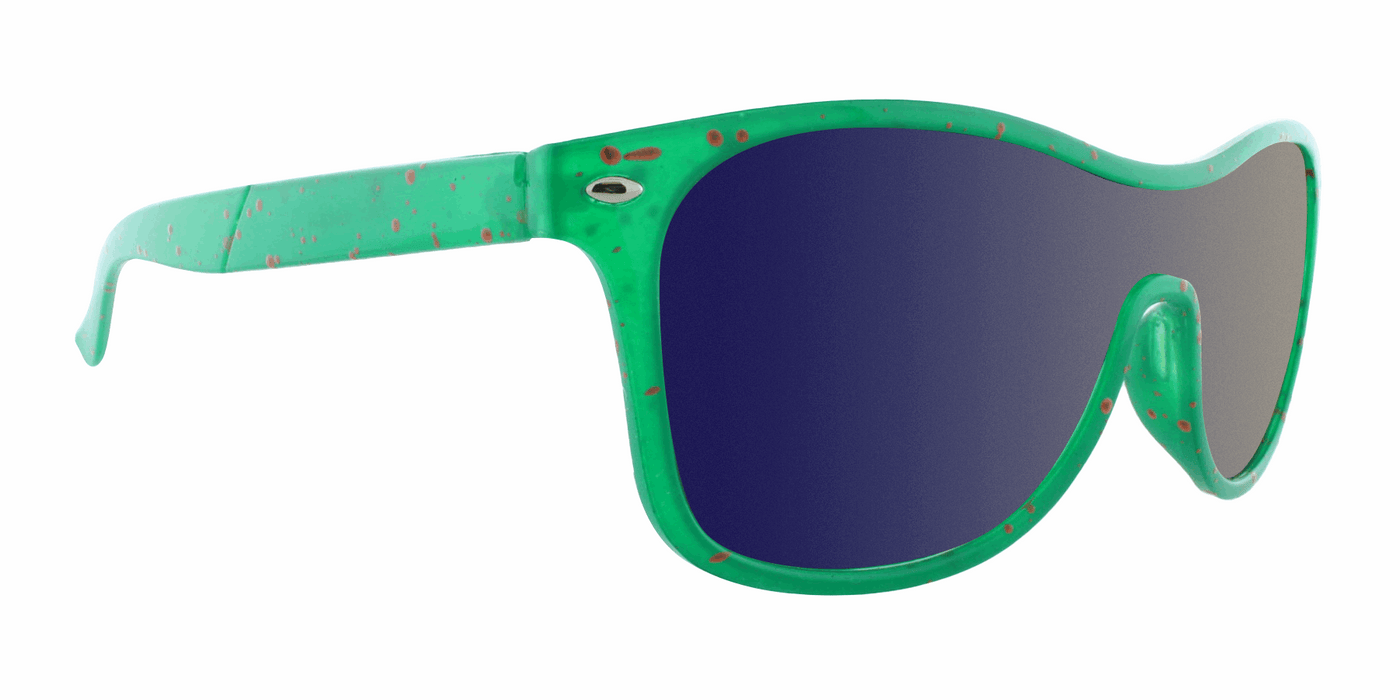 Player - Single Lens Retro Green & Orange (Ice Blue Mirror)