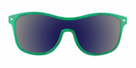 Player - Single Lens Retro Green & Orange (Ice Blue Mirror)