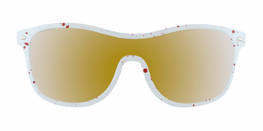 Player - Single Lens Retro White & Red (Sunburst Mirror)