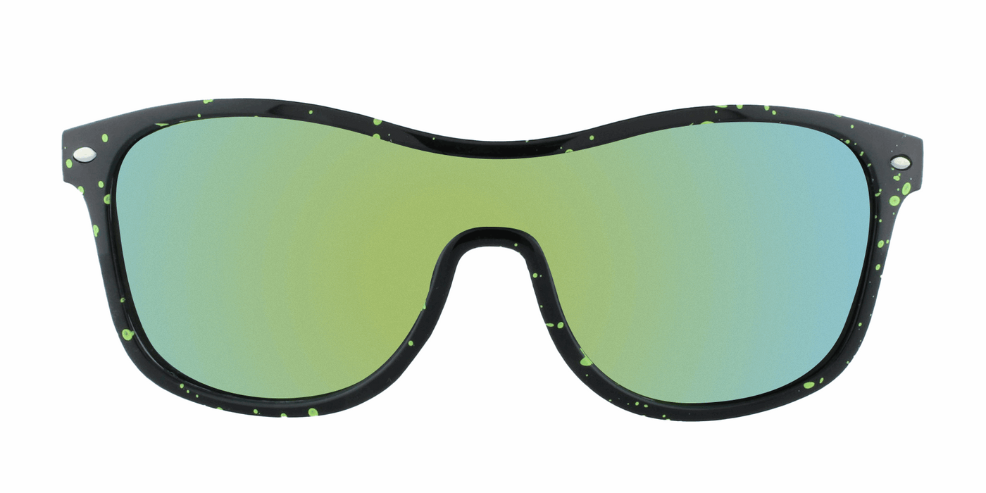 Player - Single Lens Retro Black & Yellow (Gold Mirror)