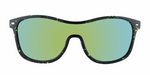 Player - Single Lens Retro Black & Yellow (Gold Mirror)