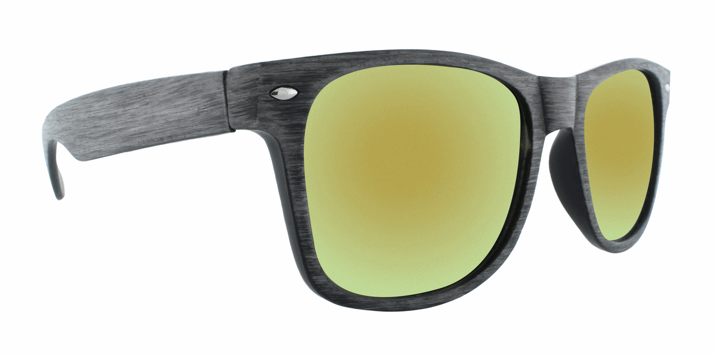 Larson - Wood Look Retro Charcoal Brushed (Sunburst Mirror)