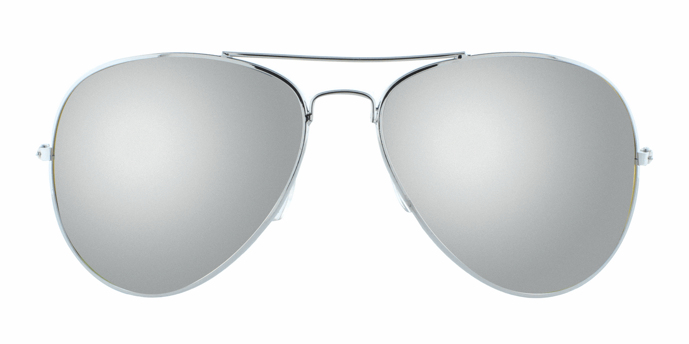 Aerobat - Polarized Classic Aviator Silver (Silver Mirror)